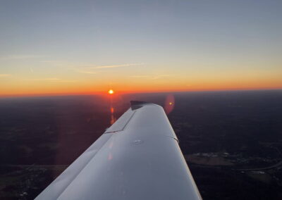 Wingtip sunset